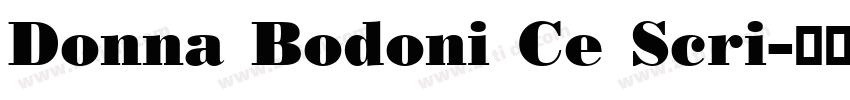 Donna Bodoni Ce Scri字体转换